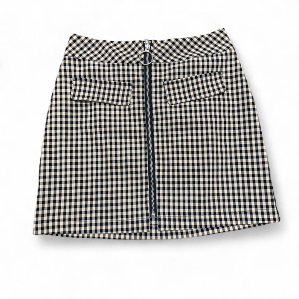 Urban Outfitters Checkered Gingham Mini Skirt Sz S Preppy Punk
